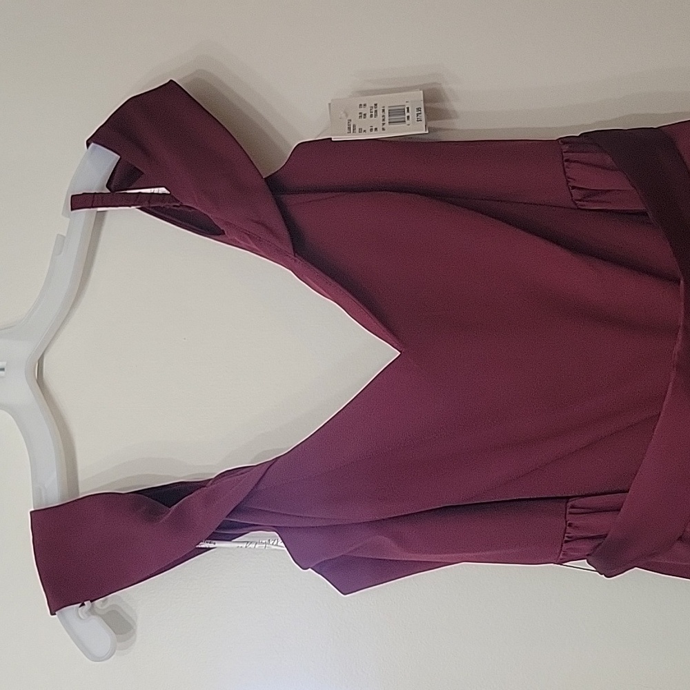 Bridesmaid Dress - Wine - Davids Bridal - Picture 4 of 5
